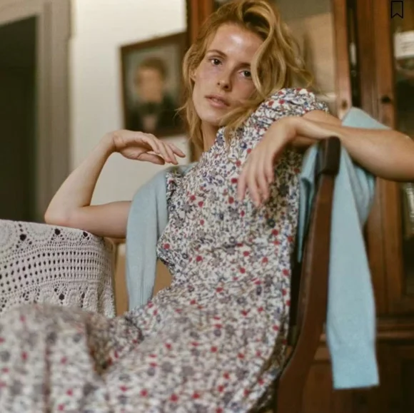 Doen Rhodia floral-print organic cotton-voile midi dress - Picture 5 of 16